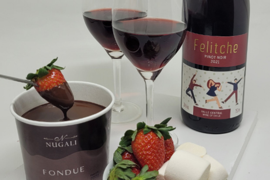 Harmonização vinho com fondue de chocolate