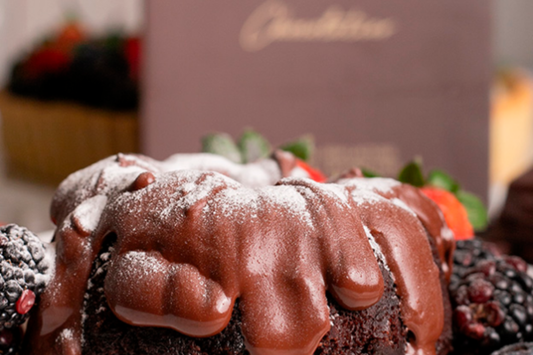 Mini Bolo Vulcão de Chocolate Vegano