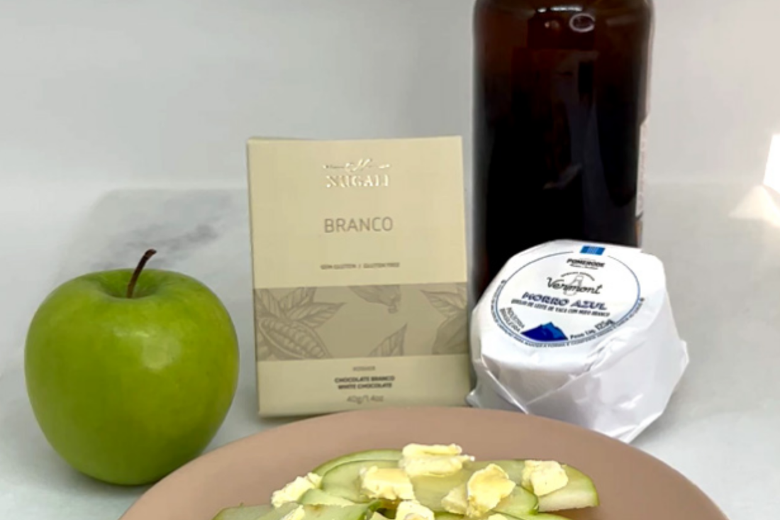 Receita salada de maçã com chocolate