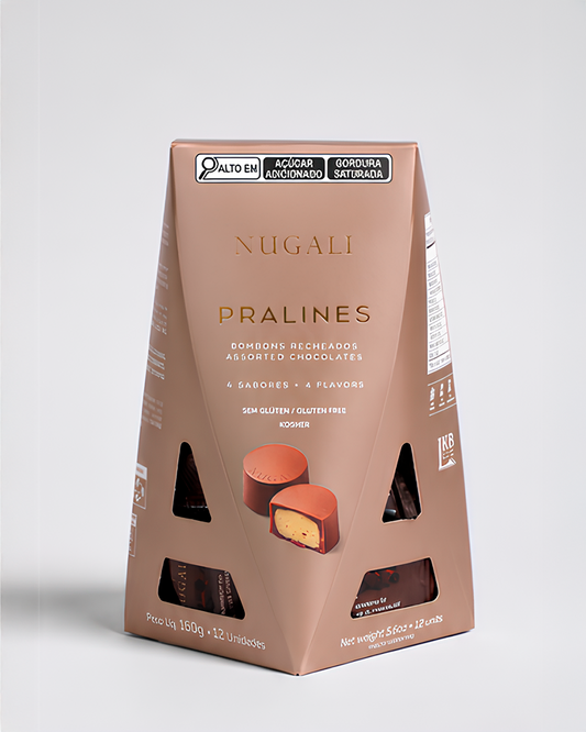 Pralines - Caixa com 12 bombons gourmet
