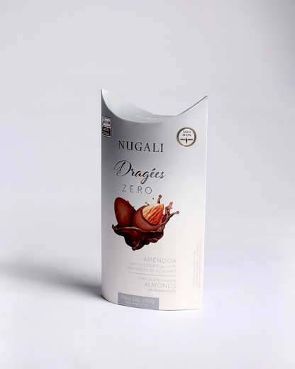 Dragée Amêndoa com chocolate ao leite zero açúcar