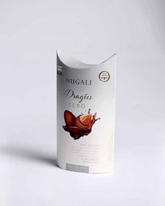 Dragée Amêndoa com chocolate ao leite zero açúcar