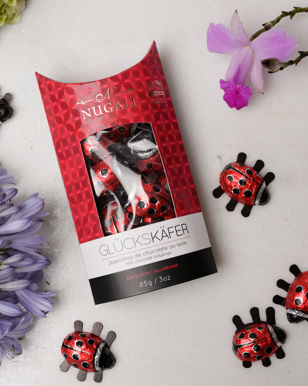 Chocolate ao leite premiado como o melhor das Américas. Mais cacau e menos açúcar, experiência única de sabor e delicadeza.